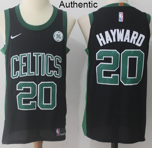 Nike Celtics #20 Gordon Hayward Black 