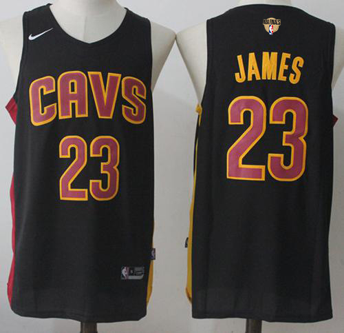 Cavaliers #23 LeBron James Navy Blue CavFanatic The Finals Patch
