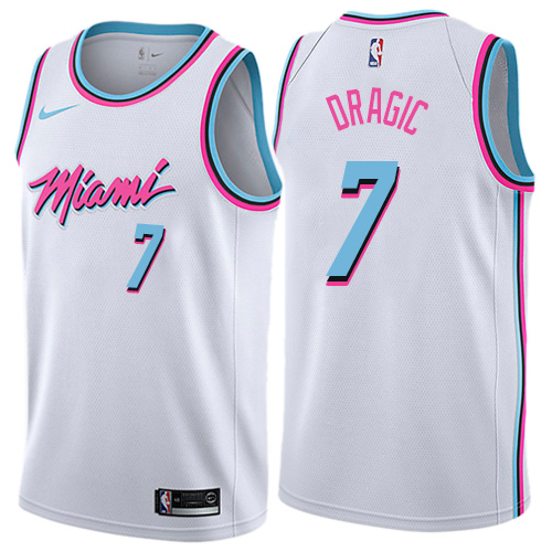 Nike Heat #7 Goran Dragic White NBA 