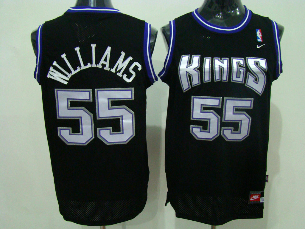 Men's Mitchell & Ness Jason Williams Black Sacramento Kings 2000-01  Hardwood Classics Swingman Player Jersey